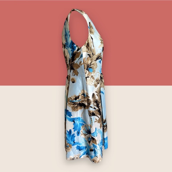 🥳 HP💙 EUC 50S VINTAGE STYLE FLORAL DRESS SZ 10 - Picture 5 of 10